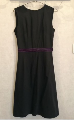 Robe droite noir violet - robe,
