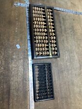Lot of two old wooden abacus No.1