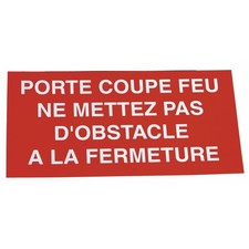 Étiquette rigide porte