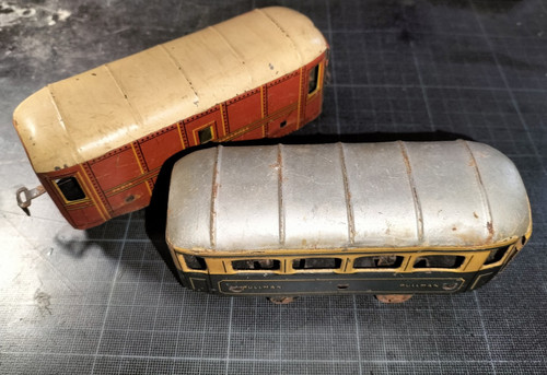 Ancien train lot wagon poste - train, 1