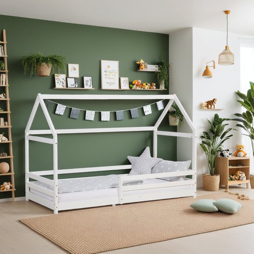 Lit enfant cabane 90x200 bois