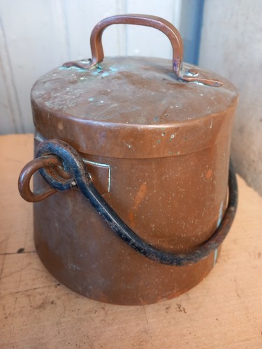 Ancien chaudron cuivre - chaudron,
