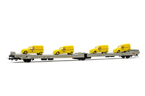 Wagon plat essieux - plat,