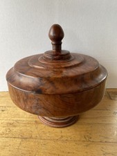 Antique WOODEN SNUFFBOX CARVING BOX BOX In Thuya Root
