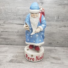 Pere Noel Porcelain Christmas Music Box Dept 56 We Wish You A Merry Christmas