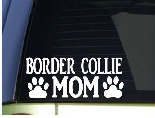 Border collie mom sticker - border,