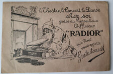 RARE ADVERTISING PC SANTA CLAUS PERE NOEL BRINGS RADIOR RECORD PLAYER GRAMOPHONE