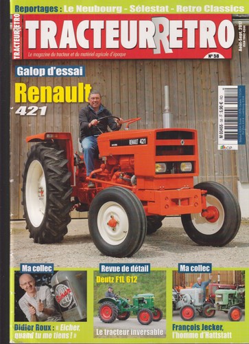 Tracteur retro renault - retro,