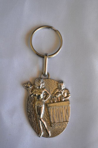 Porte clef ancien métal - porte-clef, en
