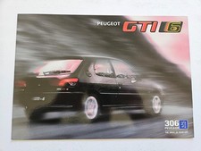 PEUGEOT 306 GTI 6 SALES BROCHURE 1996