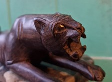 Sculpture Panthère En Bois