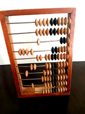 Calculatrice boulier fait main