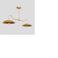 2 luminaires ancien lustre Spoutnik laiton suspension luminaire milieu du siè...