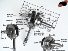 Vilebrequin Moteur Lifan 150cc