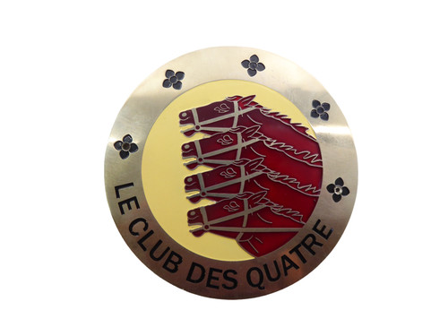 Plaque calandre émaillée - de,