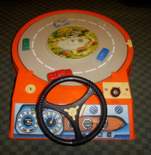 MUST REVIEW - Old toy car circuit steering wheel electric motor speed box