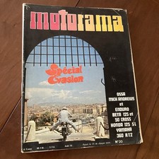 Revue Motorama N°20 1972 Yamaha 360 RT2 Honda 125 SL Beta cross Ossa 250 etc