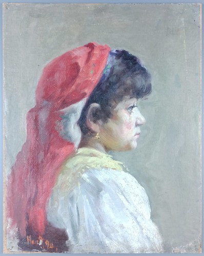 Ancien tableau portrait de - ancien,