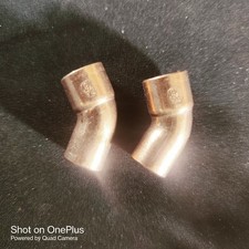 2 Coudes en Cuivre à Souder
