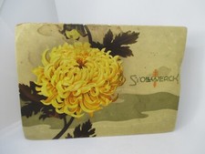 Old Advertising Chralines Cardboard Container Stollwerck Chrysanthemum Dai