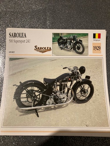 Carte fiche moto collection - carte,