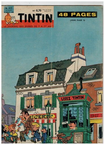 Tintin 612 michel - tintin, (1960)