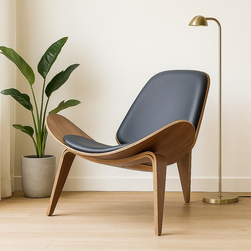 Hans wegner style shell - wegner, lounge