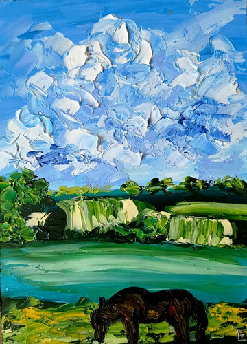 Peinture huile originale - à, l'huile