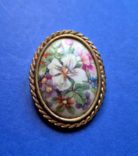 Ancienne Broche Porcelaine de