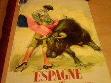 Affiche ancienne Taureau et