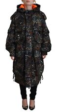 DSQUARED2 Veste Capuche Gothique Imprimé Camouflage Parka IT38/US4/XS 2970usd