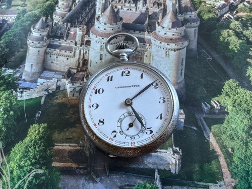 Montre gousset argentan - montre,