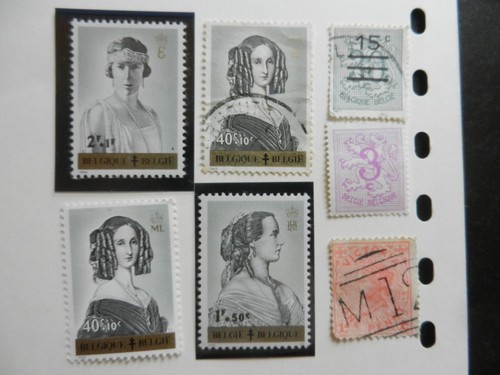 Lot timbres belges - timbres,