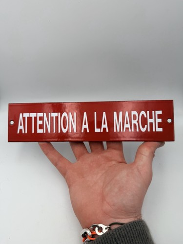 Plaque émaillée attention - plaque, À