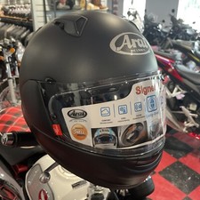 Arai Signet-X Size LARGE Solid Helmet Black Frost Full Face Motorcycle Helmet
