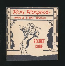 1940's Usalite "Flashlight Batteries' -ROY ROGERS "SECRET CODE" Booklet