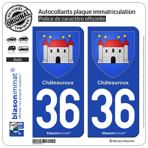 Stickers autocollant plaque - 2,