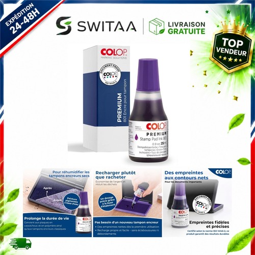 Colop encre tampon 801 violet - tampon,