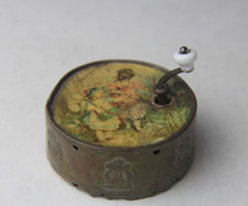 Antique Manivelle French Hand Crank Music Box - Works!