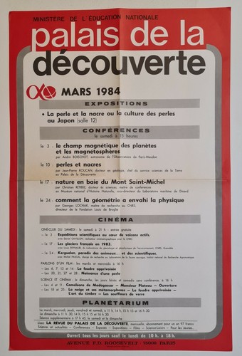 Palais découverte 1984 - la,