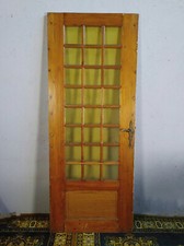 Porte vitrée en chêne massif