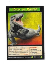 Carte Créatures étranges et sauvages - Varan de Komodo