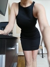 Robe noire chic sexy Mango 34