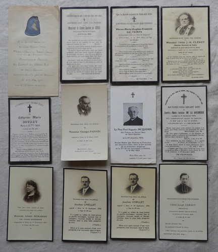 Images mortuaires anciennes - ,