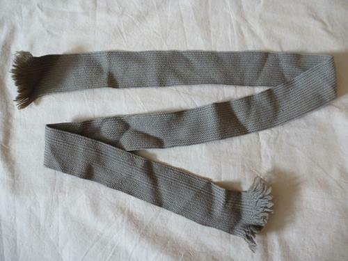 Cravate tricot laine kaki
