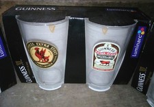 6 verres bière pint Guinness 50cl collecteur vintage 