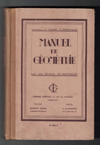Manuel geometrie brevet - de,