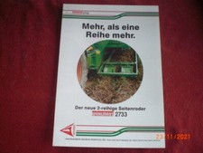 BROCHURE   PUBLICITAIRE  ARRACHEUSE PDT  2 RANGS  WUHLMAUS  2733   EN ALLEMAND