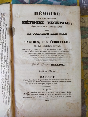 Livre ancien médecine - ancien,
