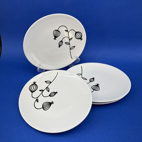 Ikea black poppies set - ikea, set/4